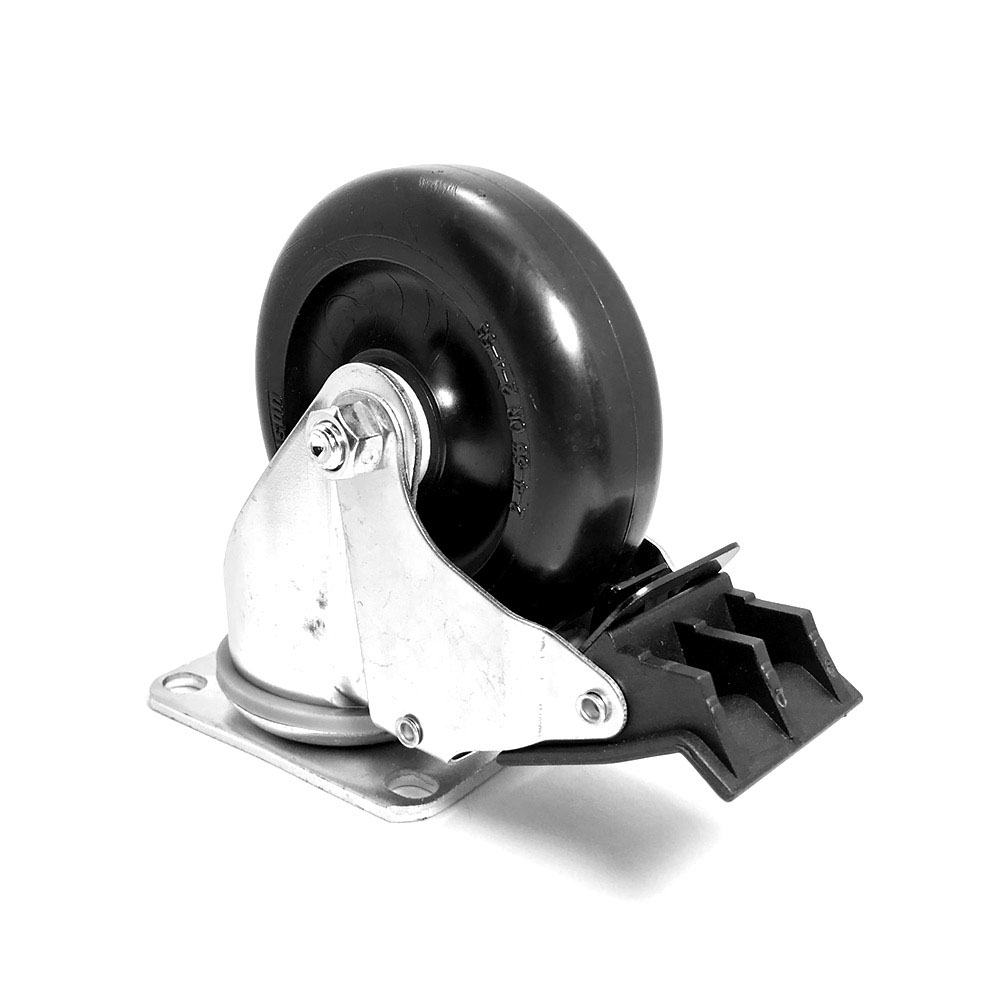 4" Swivel Caster W/Brake with Seal, 2.04256.53-BRK4