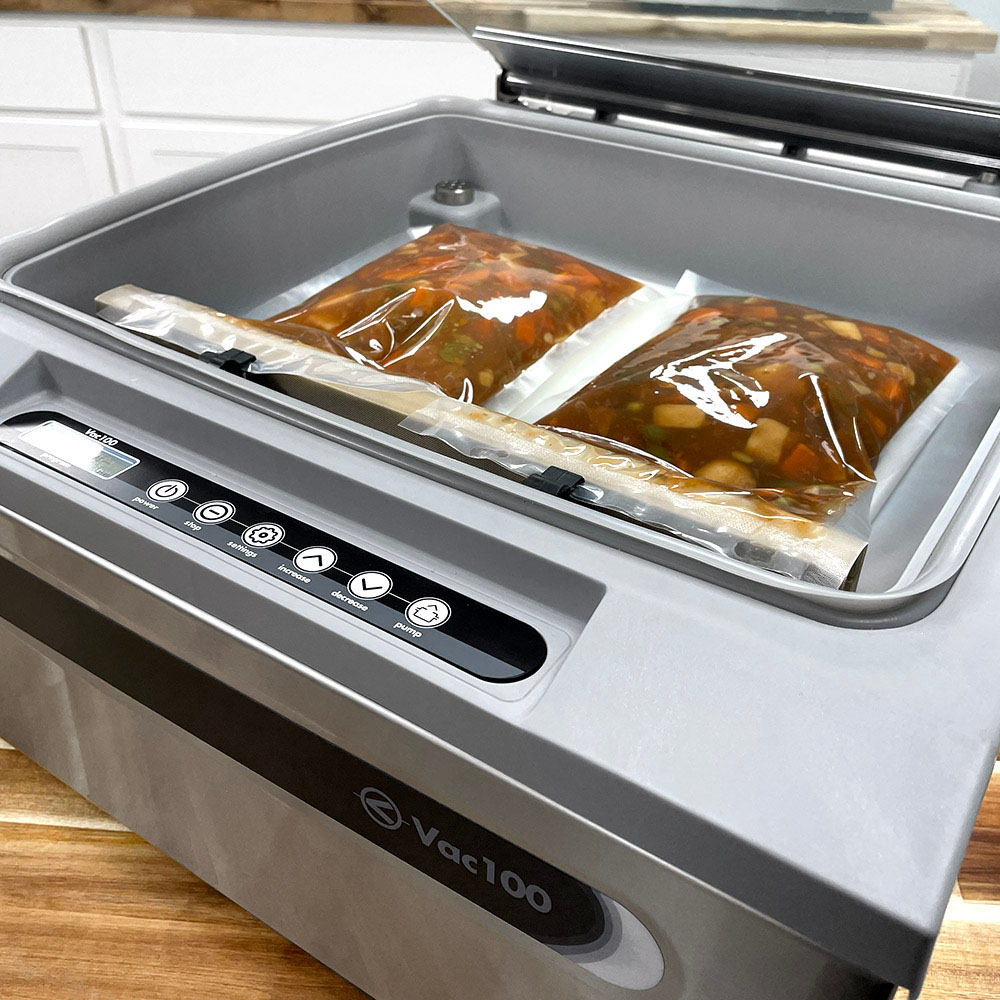 Vac100-Sealing-Sirlon-Burger-Soup (2024) Vacuum Sealing Liquids - Vac100