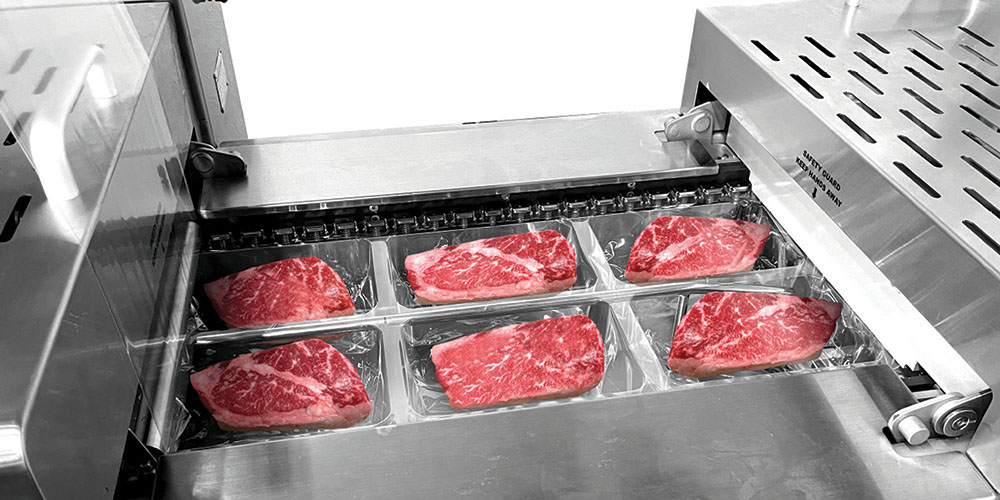 Rollstock- Loading station with steaks