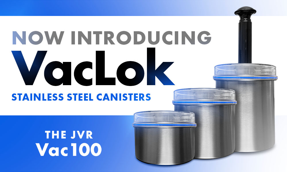 VacLok Stainless Steel Vacuum Canisters